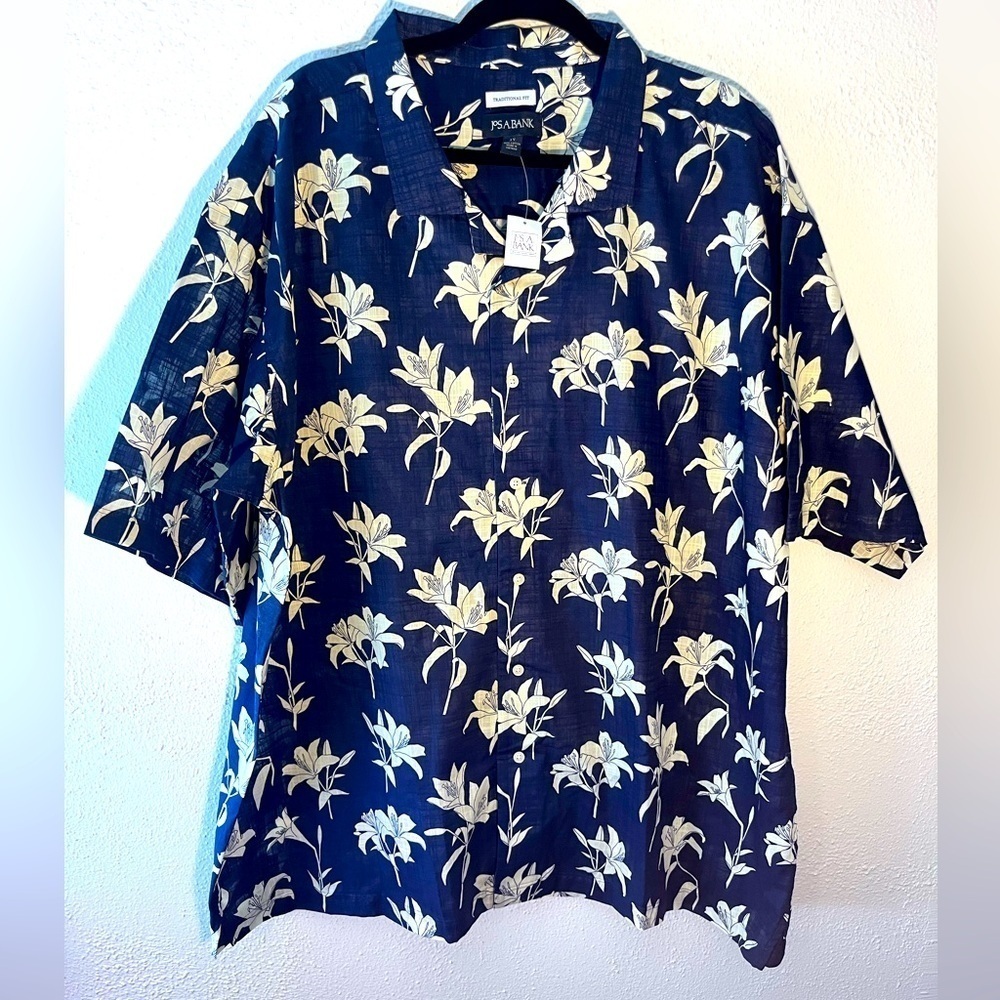 Jos. A. Bank Men's Traditional Fit  Floral Print Cotton Shirt Size 3X NWT